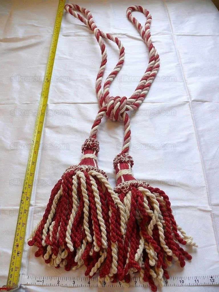 Lee Jofa Cantal Tieback Tassel Tieback-double Geranium Red