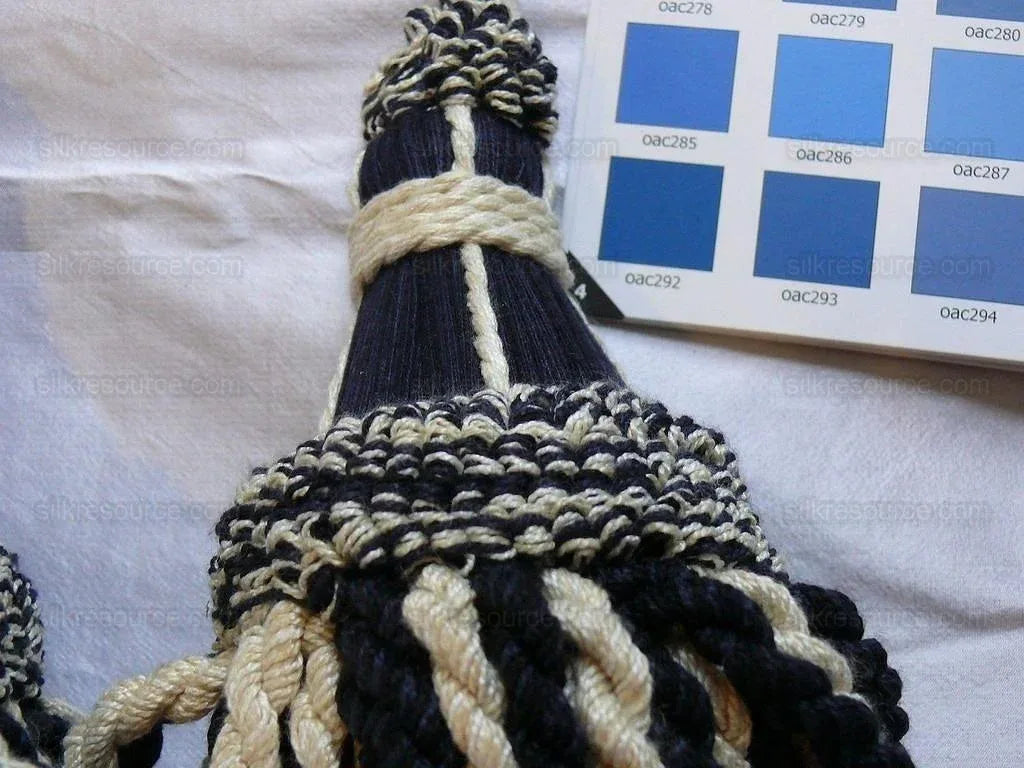 Lee Jofa Cantal Tieback Tassel Tieback-double Charcoal Black