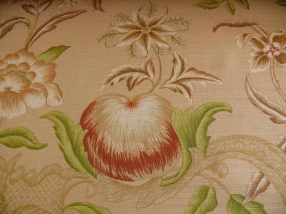 Travers "montespa" Chinoserie Linen Peach Pom Apple Fig