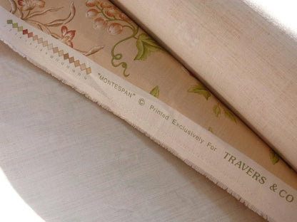Travers "montespa" Chinoserie Linen Peach Pom Apple Fig