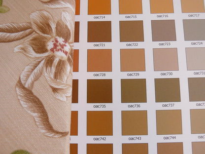 Travers "montespa" Chinoserie Linen Peach Pom Apple Fig