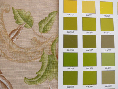 Travers "montespa" Chinoserie Linen Peach Pom Apple Fig