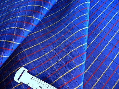 Lee Jofa Figaro Velvet Check Cadet Blue Check Bty