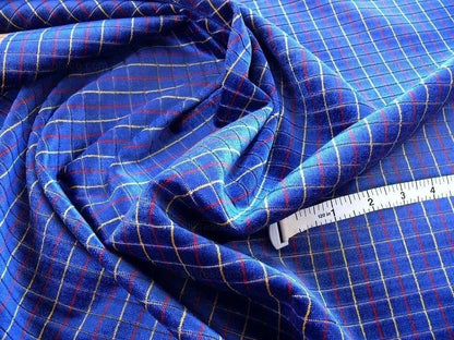 Lee Jofa Figaro Velvet Check Cadet Blue Check Bty