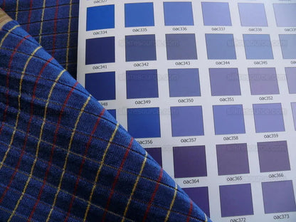 Lee Jofa Figaro Velvet Check Cadet Blue Check Bty