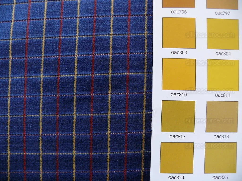 Lee Jofa Figaro Velvet Check Cadet Blue Check Bty