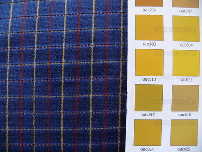 Lee Jofa Figaro Velvet Check Cadet Blue Check Bty