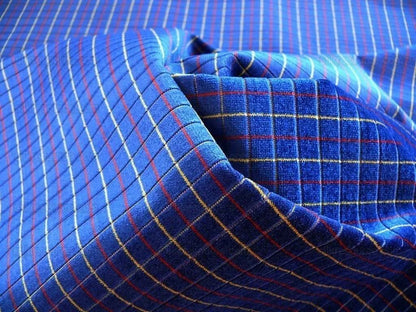 Lee Jofa Figaro Velvet Check Cadet Blue Check Bty