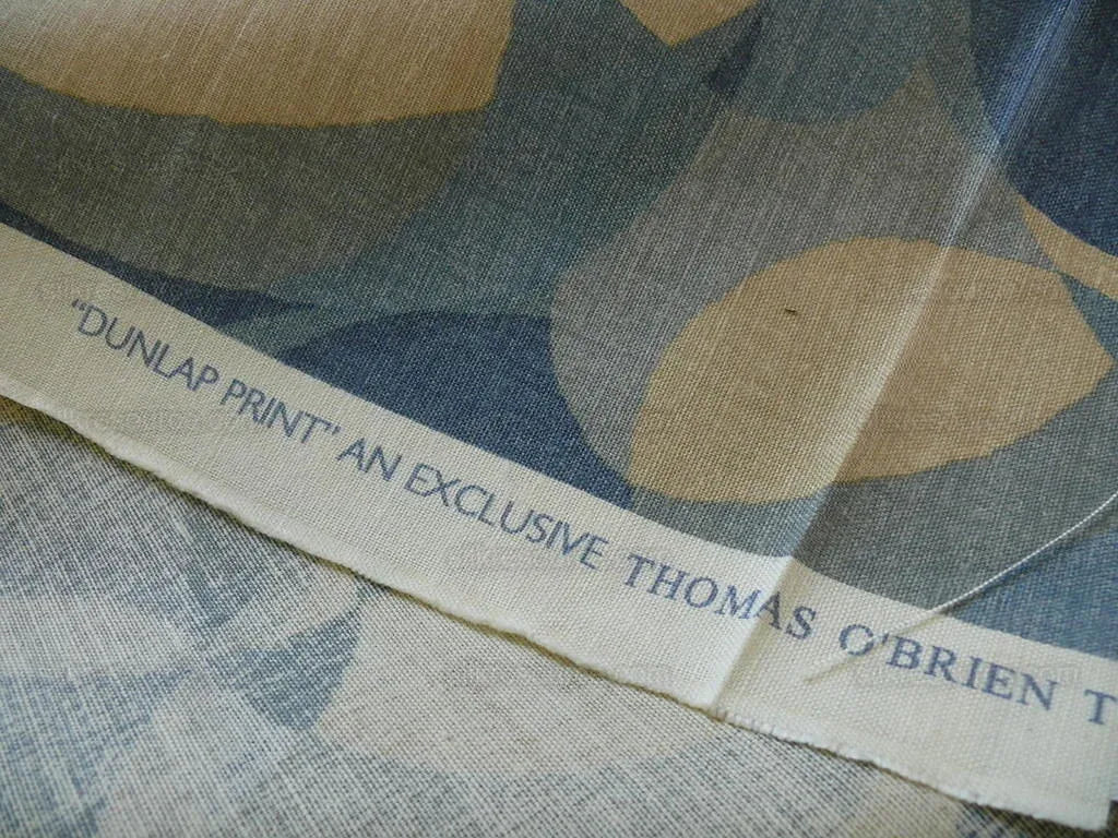 Lee Jofa/groundworks 8.25yd Dunlap Print Ocean Blue Linen