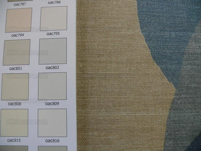 Lee Jofa/groundworks 8.25yd Dunlap Print Ocean Blue Linen