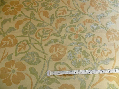 Kravet Rubino Printed Italian Velvet Spearmint Green Gold Bty MSRP USD 330/Y
