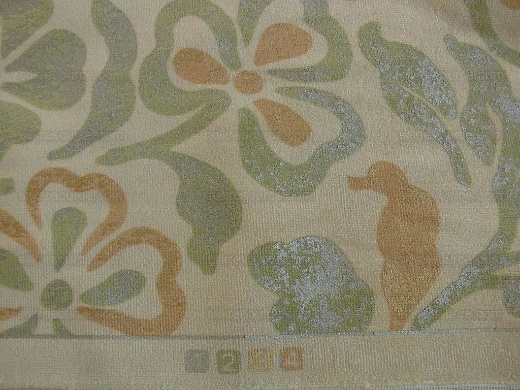 Kravet Rubino Printed Italian Velvet Spearmint Green Gold Bty MSRP USD 330/Y