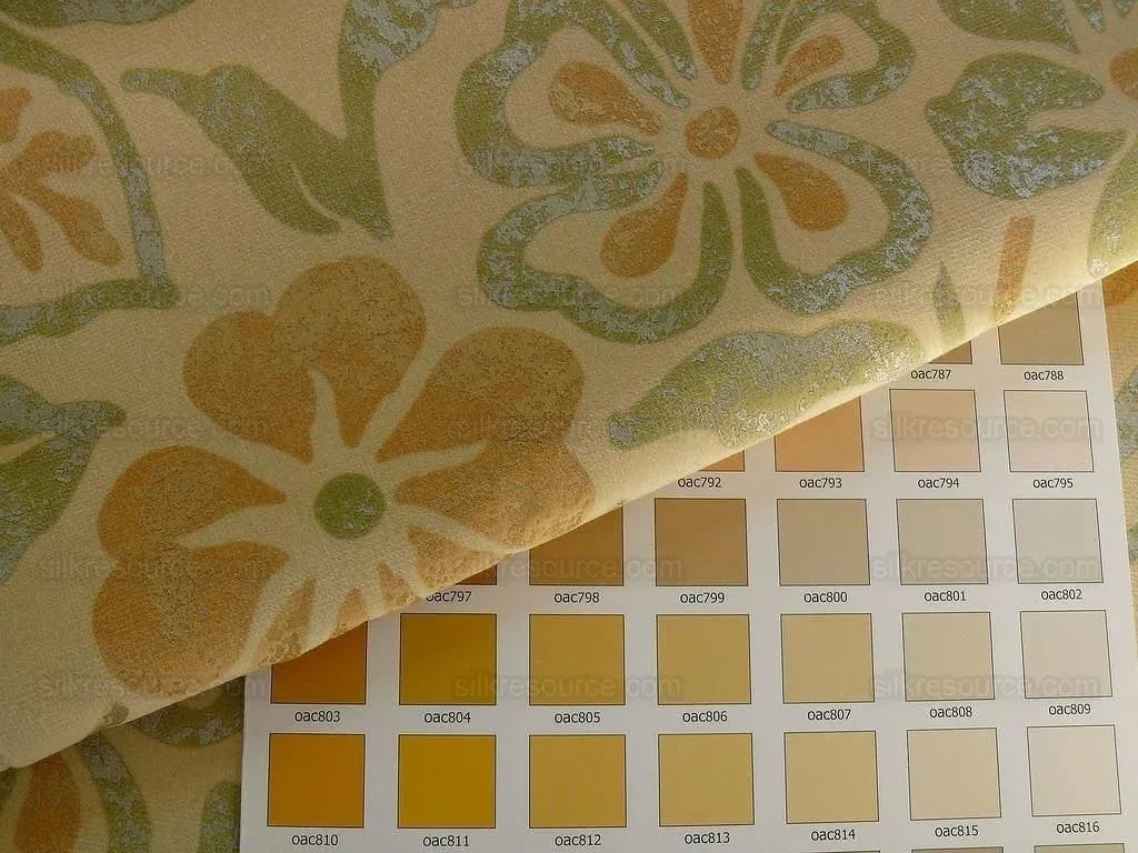 Kravet Rubino Printed Italian Velvet Spearmint Green Gold Bty MSRP USD 330/Y