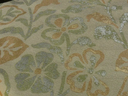 Kravet Rubino Printed Italian Velvet Spearmint Green Gold Bty MSRP USD 330/Y