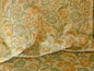 KRAVET RUBINO PRINTED ITALIAN VELVET SPEARMINT GREEN GOLD BTY MS