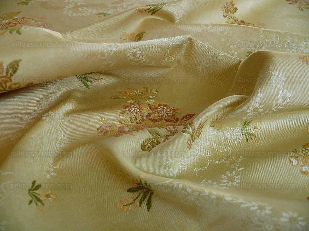 Kravet Couture "rosehips" French Lace Brocade Apricot Pink 2.8y