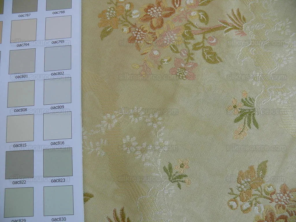 Kravet Couture "rosehips" French Lace Brocade Apricot Pink 2.8y
