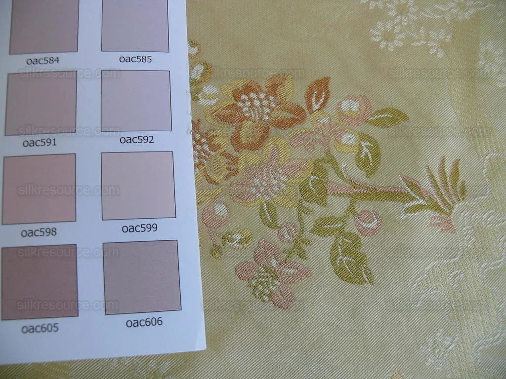 Kravet Couture "rosehips" French Lace Brocade Apricot Pink 2.8y