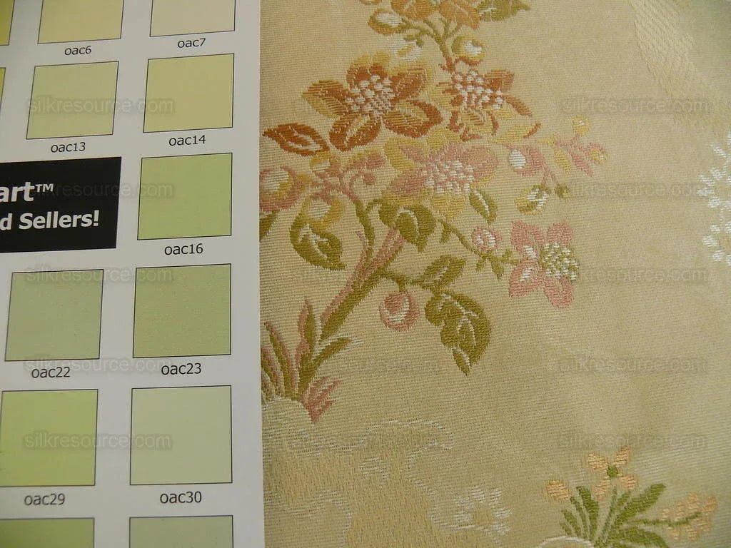 Kravet Couture "rosehips" French Lace Brocade Apricot Pink 2.8y