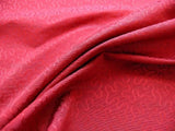 LEE JOFA VERMICELLI WEAVE.GARNET RED DOODLE SILK BTY MSRP$224/Y