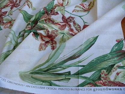 Lee Jofa/groundworks 6.3yd Les Orchidees Print Sand/coral MSRP USD 2