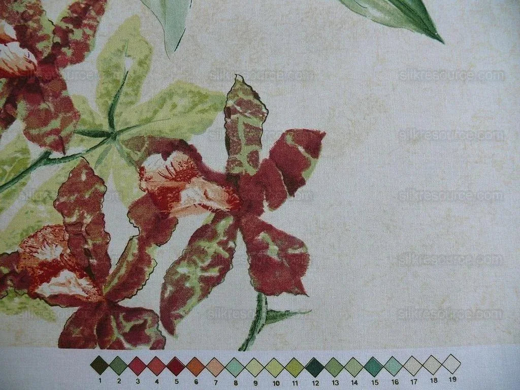 Lee Jofa/groundworks 6.3yd Les Orchidees Print Sand/coral MSRP USD 2