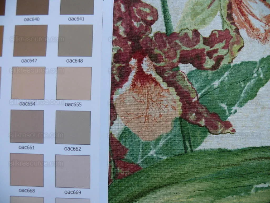 Lee Jofa/groundworks 6.3yd Les Orchidees Print Sand/coral MSRP USD 2