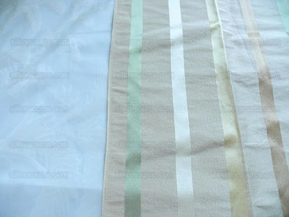 8.9y Lee Jofa Silk Organza Sheer Tropical Plant Foliage Willow