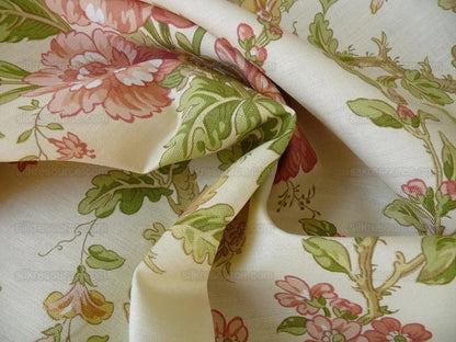 Lee Jofa Ramage Print Champagne Linen Chintz Tree Of Life MSRP USD 176/y