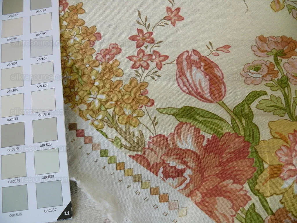 Lee Jofa Ramage Print Champagne Linen Chintz Tree Of Life MSRP USD 176/y