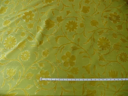 Kravet Couture Origin Chartreuse Green 100%silk Reversible MSRP USD 276/Y!