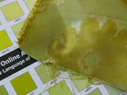 Kravet Couture Origin Chartreuse Green 100%silk Reversible MSRP USD 276/Y!