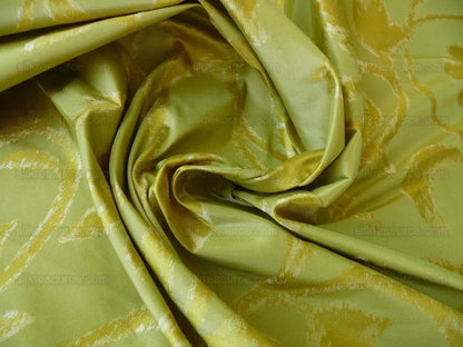 Kravet Couture Origin Chartreuse Green 100%silk Reversible MSRP USD 276/Y!