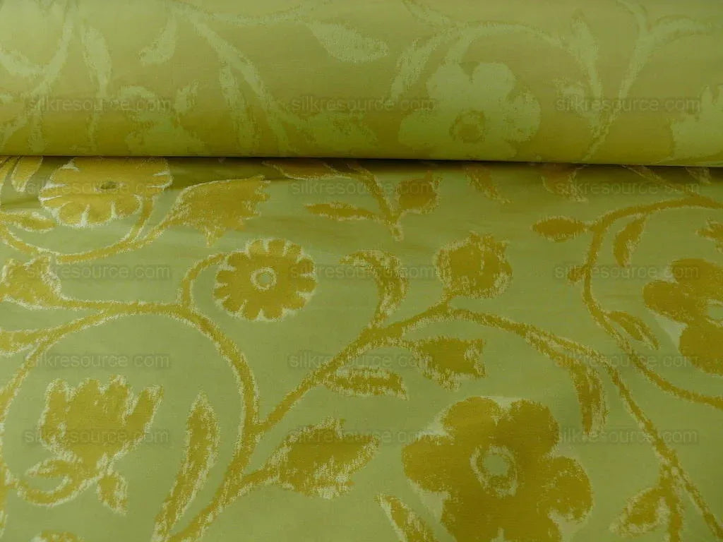 Kravet Couture Origin Chartreuse Green 100%silk Reversible MSRP USD 276/Y!