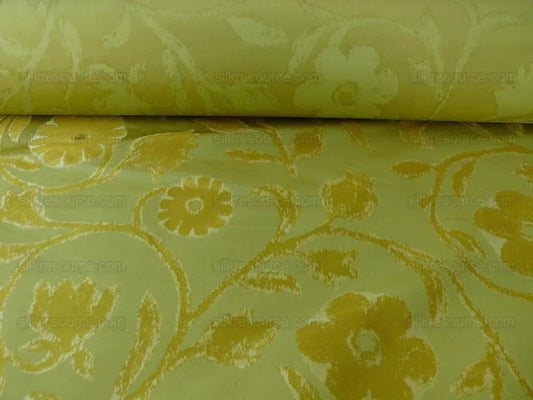Kravet Couture Origin Chartreuse Green 100%silk Reversible MSRP USD 276/Y!
