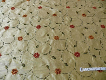 Kravet Couture Silk Embroidery Kerrville Floral.sunburst Bty Msr