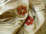 KRAVET COUTURE SILK EMBROIDERY KERRVILLE FLORAL.SUNBURST BTY MSR