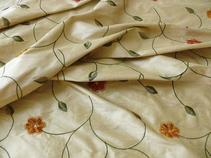 Kravet Couture Silk Embroidery Kerrville Floral.sunburst Bty Msr