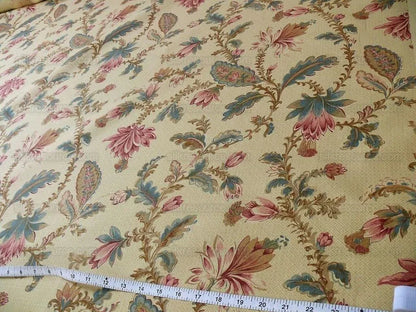 Lee Jofa "french Leaf" Linen Print Tan Sand Bty MSRP USD 136/Y!