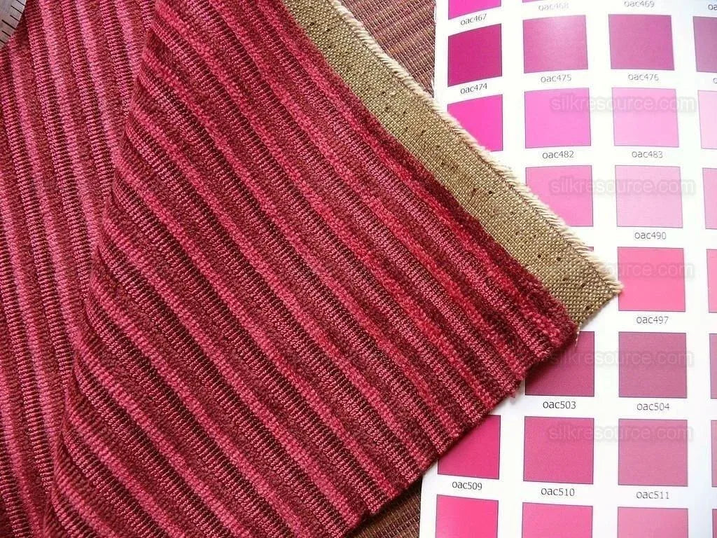 5.6y Kravet Couture Velvet Medfield Stripe Merlot Red