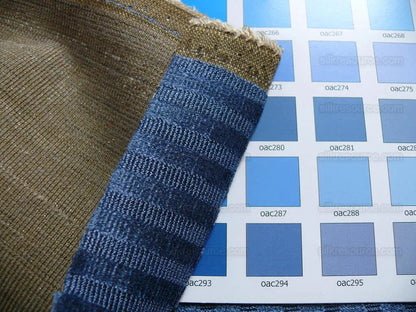 1.9y Kravet Couture Velvet Medfield Stripe Sapphire Blue