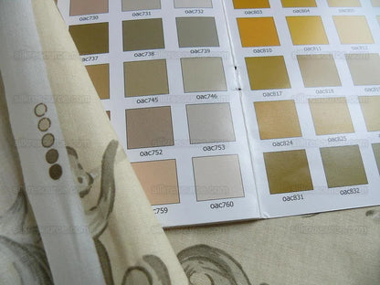 Lee Jofa Dambura Print Monkey Griffin Sandstone Grey Deer Music Toile Cotton Chintz