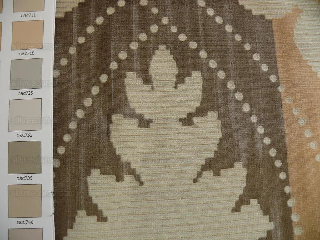 Kravet Couture Lombardi Printed Velvet In Nutria MSRP USD 270/ Bty