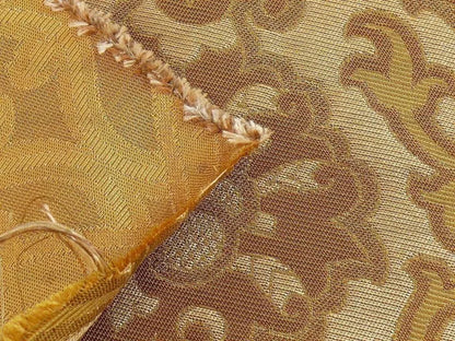 Lee Jofa Crescent Silk Damask Gilt Gold Bty MSRP USD 198/Y