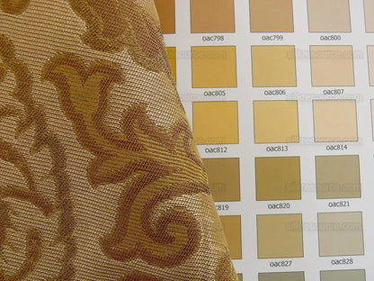 Lee Jofa Crescent Silk Damask Gilt Gold Bty MSRP USD 198/Y