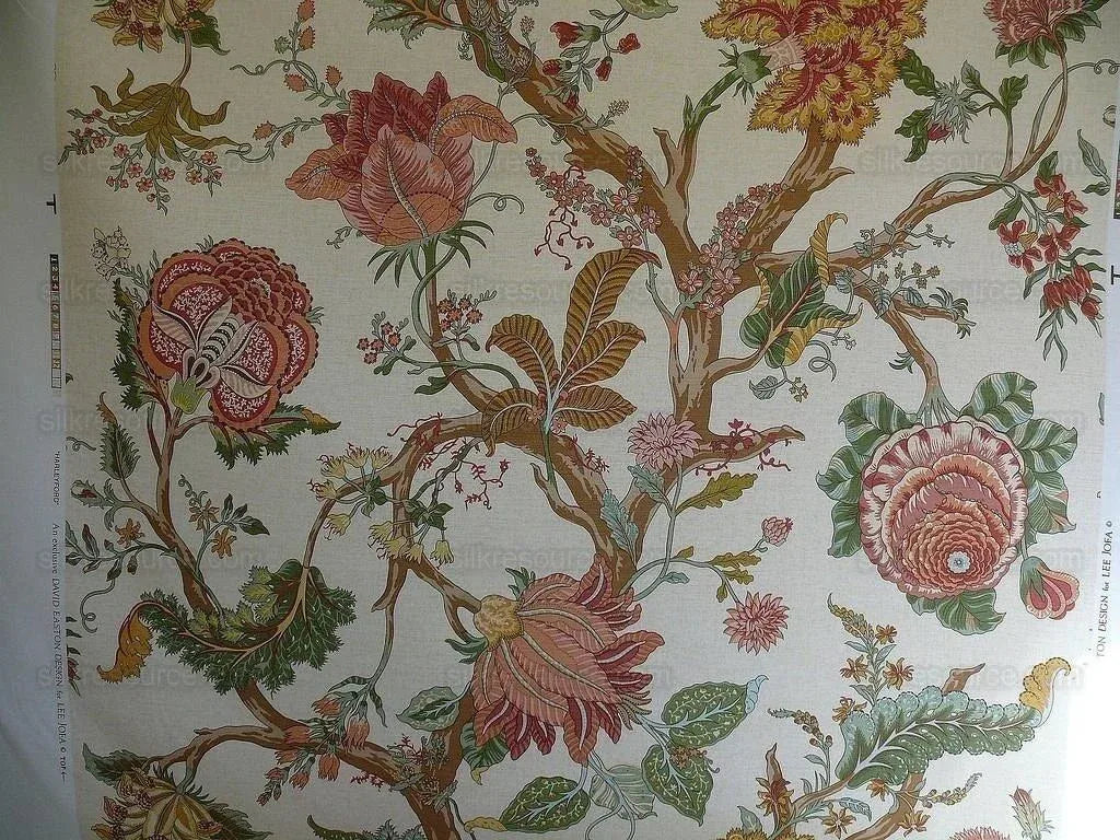 Lee Jofa Harleyford Print Huge Tree Of Life Linen Bty MSRP USD 192/Y