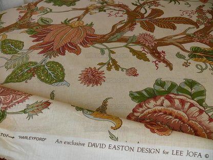 Lee Jofa Harleyford Print Huge Tree Of Life Linen Bty MSRP USD 192/Y