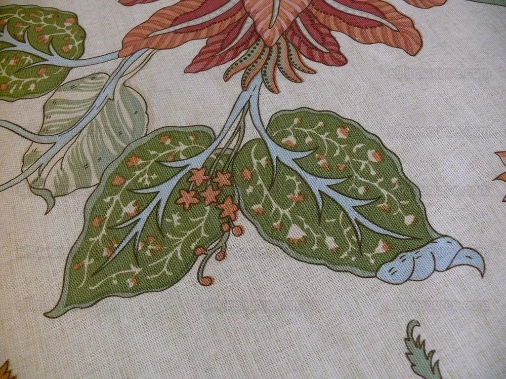 Lee Jofa Harleyford Print Huge Tree Of Life Linen Bty MSRP USD 192/Y