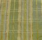 KRAVET 100%SILK PLAID TAFFETA SATIN STRIPE GREEN "PERIDOT" GOLD