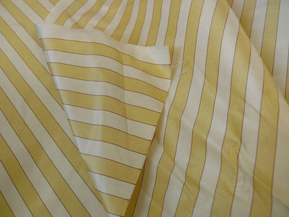 Kravet Couture Imola Silk Stripe Buttercup Yellow White MSRP USD 198